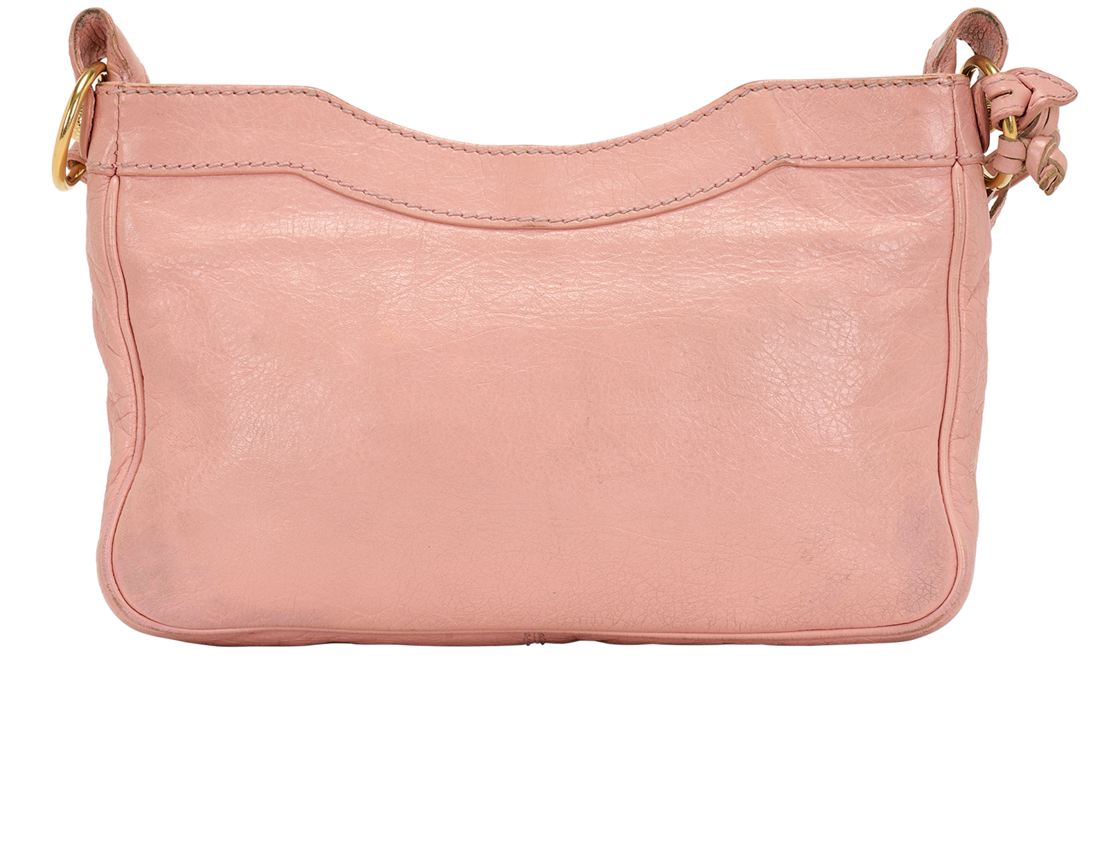 Hip Shoulder Bag, &pound;550, Handbags, Pink, Leather, Back view
